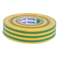 Nitto Insulation Tape - Yellow/Green 20m Roll