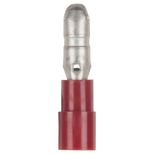 4mm Red Male Bullet Style Crimp Terminal - Pack of 8