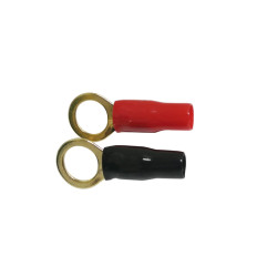 Red and Black Large Eye Terminals 8GA Pack
