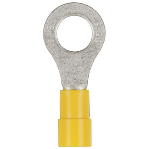 Yellow 8mm Eye Terminal - Pack 8