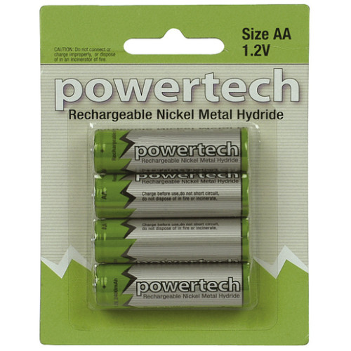 1.2V 2500mAh AA Ni-MH Batteries - Pack of 4