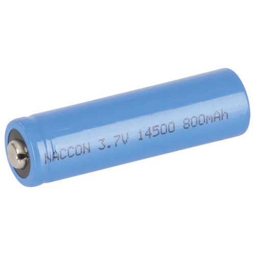 14500 Rechargeable Li-Ion Battery 800mAh 3.7V Nipple