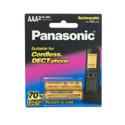 Panasonic Cordless Phone battery Ni-MH 1.2V 650mAH - AAA 2 P
