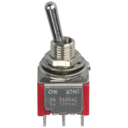 DPDT Miniature Toggle Switch - Solder Tag - (on - none - mom