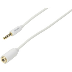 3.5mm 4 Pole Plug to 3.5mm 4 Pole Socket AV Extension Cable 