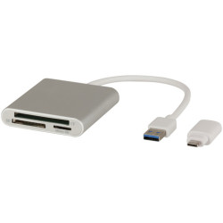 USB 3.0 Multi Card Reader with Type-C Adaptor